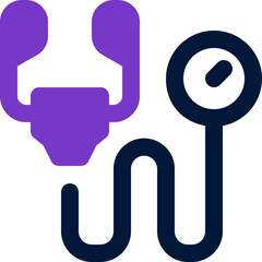 stethoscope duotone icon. Sleek and modern vector icon for websites, mobile apps, marketing materials, and corporate design. Fully scalable and ready to use.