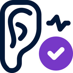ear checkup duotone icon. Sleek and modern vector icon for websites, mobile apps, marketing materials, and corporate design. Fully scalable and ready to use.