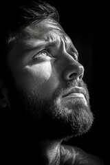 Solitude Emotion Young Man Portrait