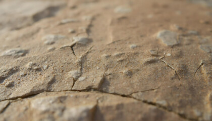 Close-up view of textured rock surface showcasing natural patterns and mineral deposits in outdoor setting