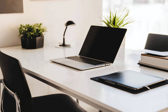 Bright and Productive: Modern Minimalist Home Office Workspace