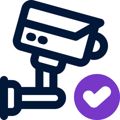 security camera duotone icon. Sleek and modern vector icon for websites, mobile apps, marketing materials, and corporate design. Fully scalable and ready to use.