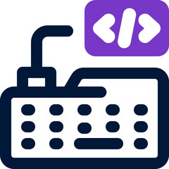 keyboard duotone icon. Sleek and modern vector icon for websites, mobile apps, marketing materials, and corporate design. Fully scalable and ready to use.