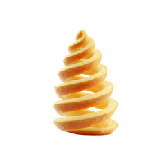 Spiral Orange Peel Zestful Christmas Tree Shape
