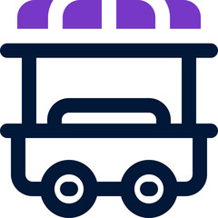 street food duotone icon. Sleek and modern vector icon for websites, mobile apps, marketing materials, and corporate design. Fully scalable and ready to use.