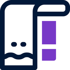 towel duotone icon. Sleek and modern vector icon for websites, mobile apps, marketing materials, and corporate design. Fully scalable and ready to use.