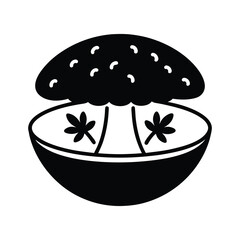 mushroom risotto with parsle