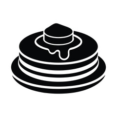 cake on white background