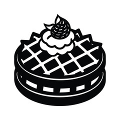 vector illustration of a cake