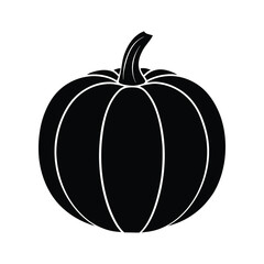 silhouette illustration pumpkin slice 
