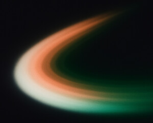 Whispers of Color: Abstract Flow in Emerald & Peach