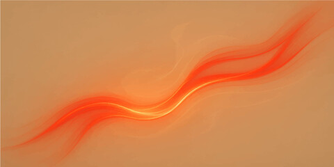 Abstract orange and red background with flowing wave patterns and vibrant curved design elements