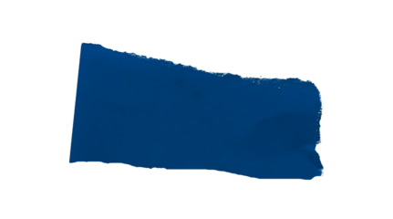 Blue torn paper isolated on transparent background
