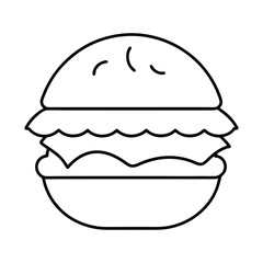 hand drawn vector illustration of a fast food