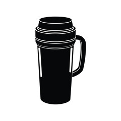 drinks clipart of thermos flask on a white background
