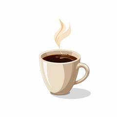 A Steaming Cup of Coffee: A Visual Delight Capturing the Essence of Warmth and Comfort in Every Sip, Perfectly Curated for Beverage Enthusiasts and Art Lovers Alike