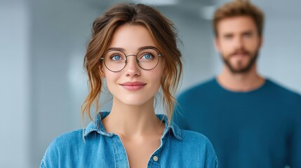 Minimal concept of IT security specialist explaining dashboard to colleague, pointing at screen, serious yet collaborative mood, bright office, realistic technology workflow photo, vigilance, data