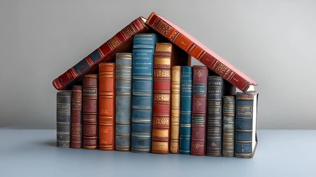 Books house shape