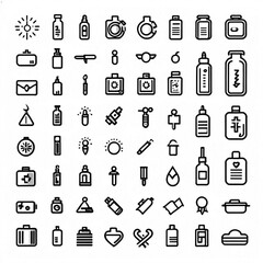 Medical Equipment Line Icons