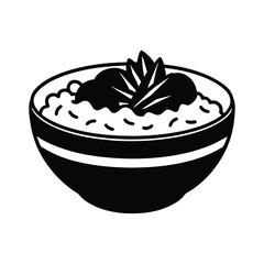  lunch clipart of rice bowl with grilled beef 