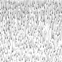 Minimalist black vertical lines on a white background creating a pattern of rain or falling strokes effect with variation vector