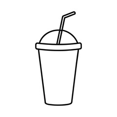 vector illustration of a glass of cola