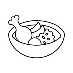 vector illustration of a food