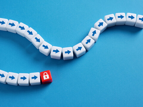 The halt of progress and the disruption of business processes, leading to a standstill