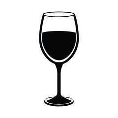 drinks clipart of glass of red wine on a white background