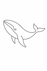 Fototapeta premium whale vector illustration