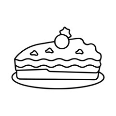 cake on a white background