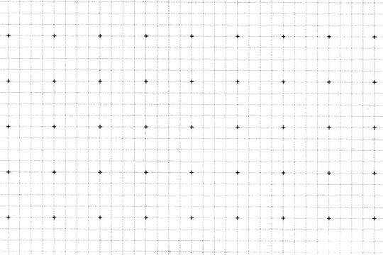 Abstract grid pattern with black dots on a white background.