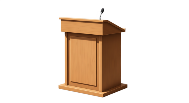 Podium for giving a speech