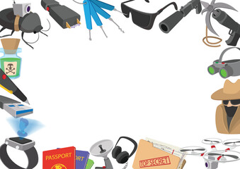 Spy using modern technology for surveillance and espionage missions