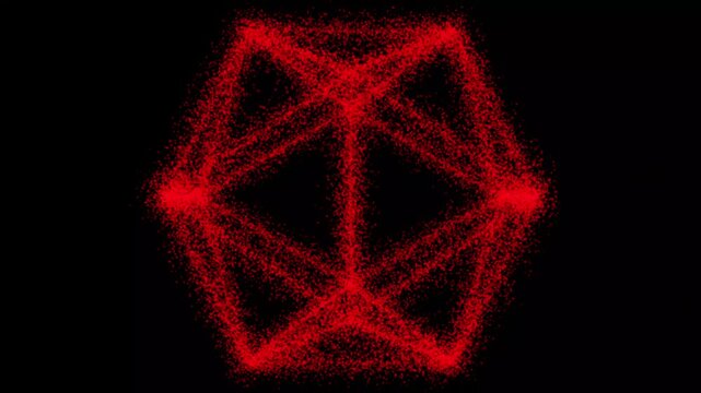 Abstract geometry vector.The hexagram symbol, composed of six, straight lines to form a star. 3D illustration