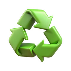 Obraz premium recycle 3d vector icon 