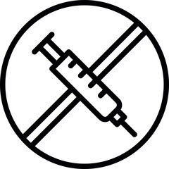 Stop Injection Icon
