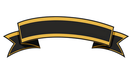 gold ribbon banner ,vector illustration white background
