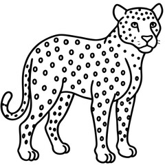 Fototapeta premium leopard vector illustration
