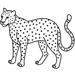 Fototapeta premium leopard vector illustration