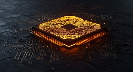 Computer Chip Circuit Board