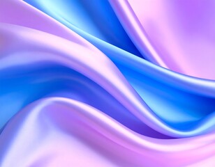 Fototapeta premium Smooth, flowing pastel fabric with iridescent sheen