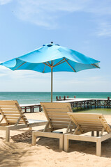 Sonasea Beach, Phu Quoc, Vietnam - November 26th 2024: Coastal Resort Scenery of Phu Quoc Island in Vietnam. A Tropical Tourism Destination for Summer Vacation in Southeast Asia. On a hot sunny day.