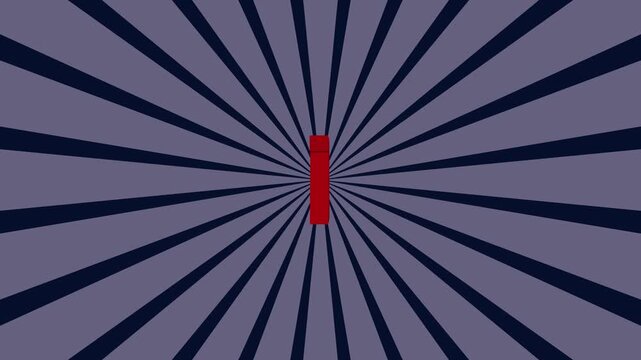 Red 3D Ten Percent Number Against Dark Blue Radial Background 10 percent percentage . 4k video