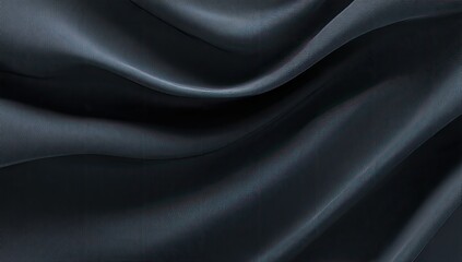 Obraz premium Dark fabric drapes, elegant folds, studio backdrop, textile texture