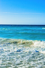 Varadeo, Cuba; 04.07.2023. Beautiful, colourful sunset on the beach in Varadeo, Cuba! Cote d'Azur of the Atlantic Ocean, next to the Caribbean Sea