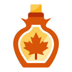 maple syrup vector on white background