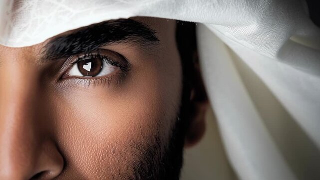 4k video of an Arabic sheikh.
