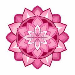vector pink flower
