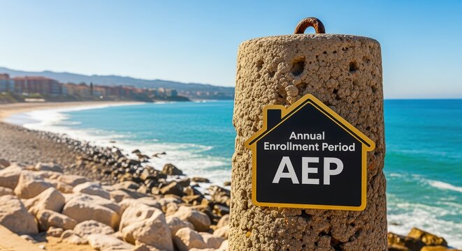 Annual Enrollment Period AEP Sign on Seaside Post for Healthcare or Insurance Promotions
